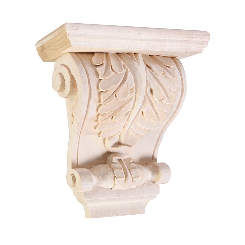 Carved Wooden Classic Corbel Solid Wood Carving Corbels for Furniture