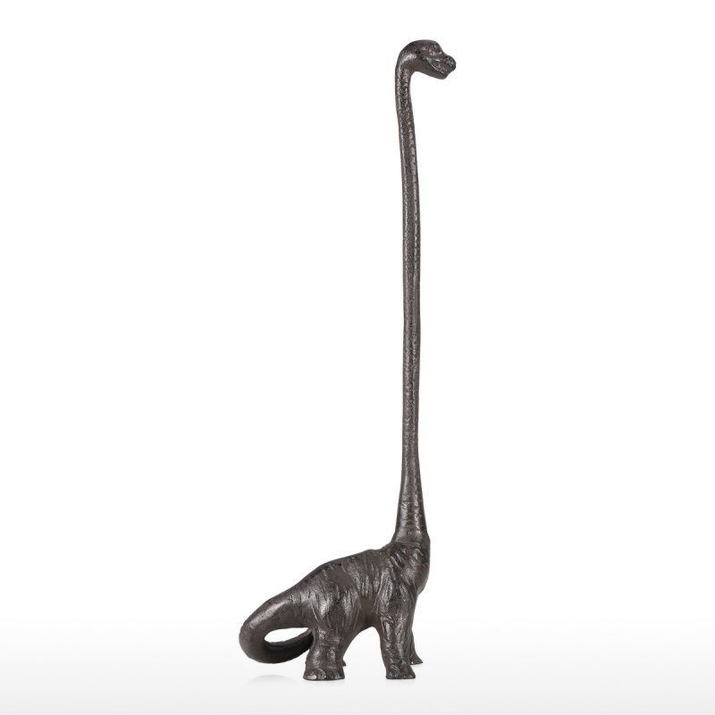 Cast Iron Home Decor Dinosaur Paper Towel Holder Antique Rust Base Price