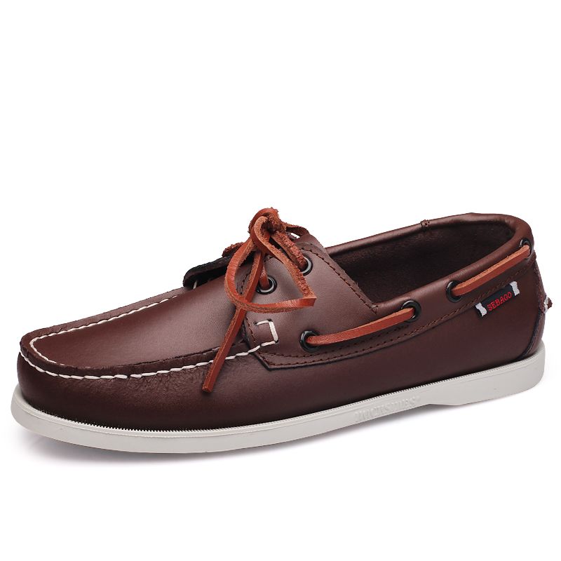 Casual Loafers Men Shoes Genuine Leather Moccasins Man Boat Shoes for Men