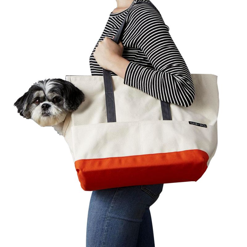 Cat Dog Canvas Tote Bag Pet Carrying Bag