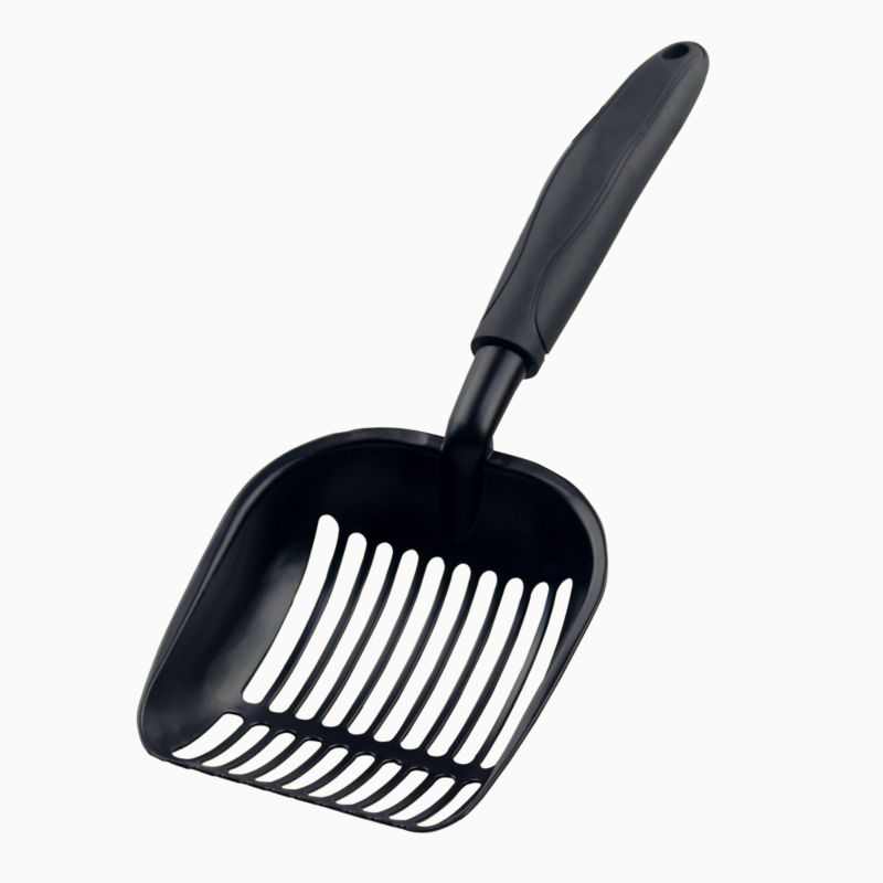 Cats Litter Shovel with Metal Tabs/Round Teeth Deep Sholve Sifter Litter Scoops Durable Pet Kitty Litter Scooper in Aluminium