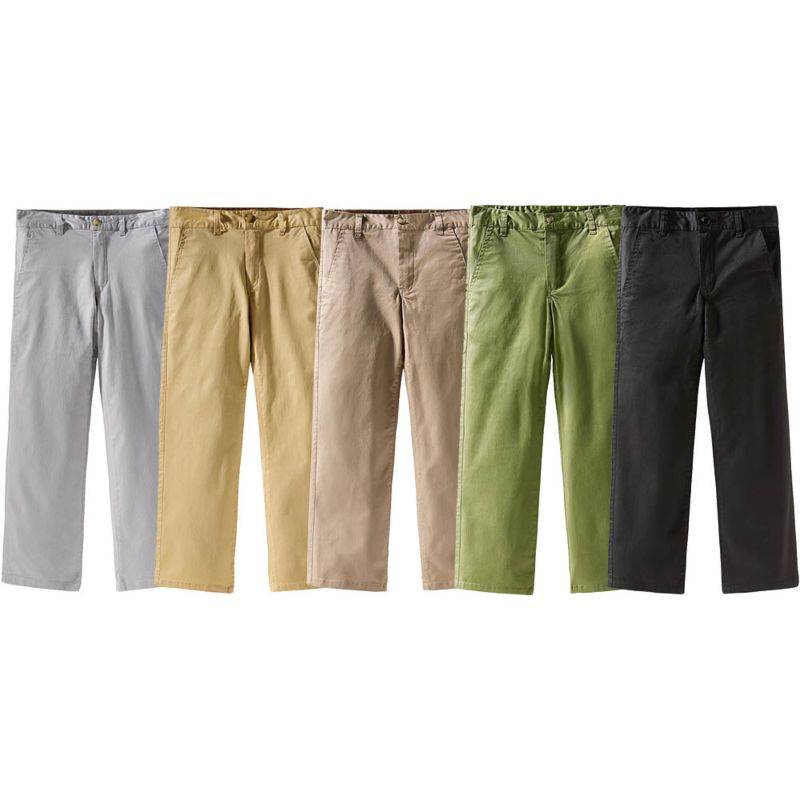 Children Boys' Cotton Twill Flat Front Uniform Stretch Chino Dress Pants Toddler Kids Pants