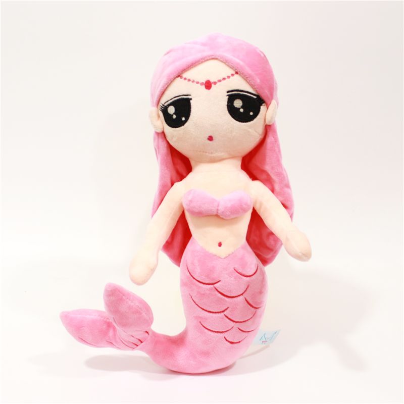Children's Favorite Pink Soft Plush Mermaid Doll