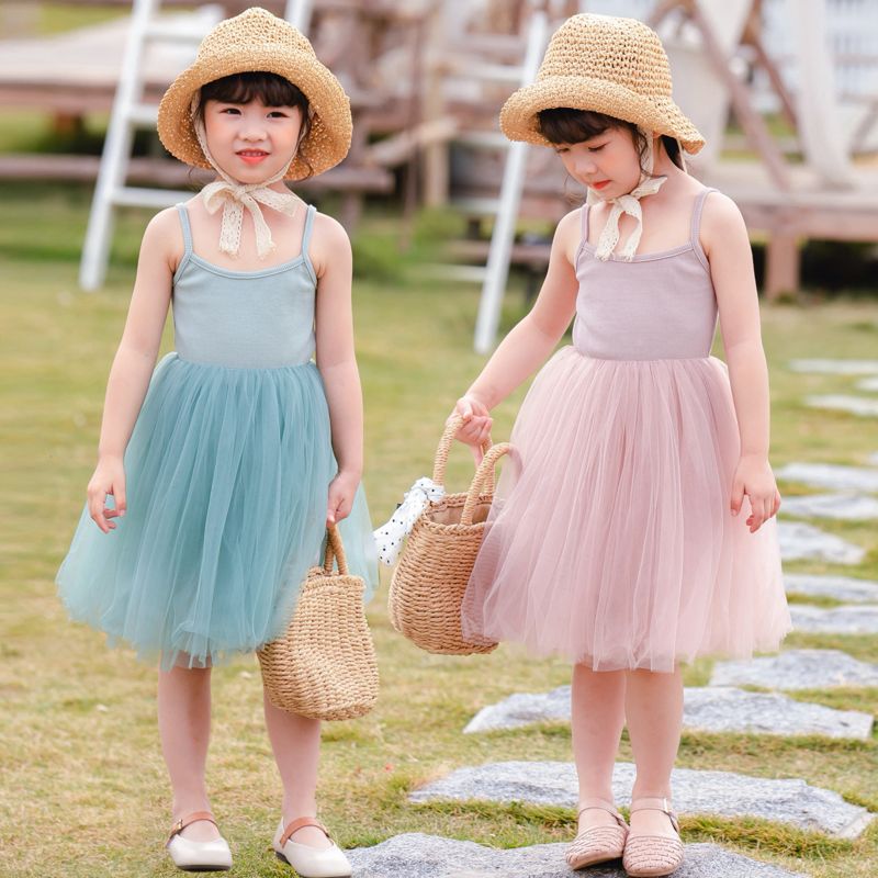 Children's Suspenders Princess Dresses Baby Tutu Skirts Girls' Chiffon Dresses