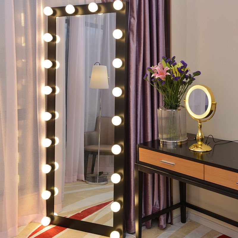 Christmas Gift for Girls Hollywood Style Led 3 Color Light Full Body Length Dressing Makeup Vanity Mirror with Light Bulbs
