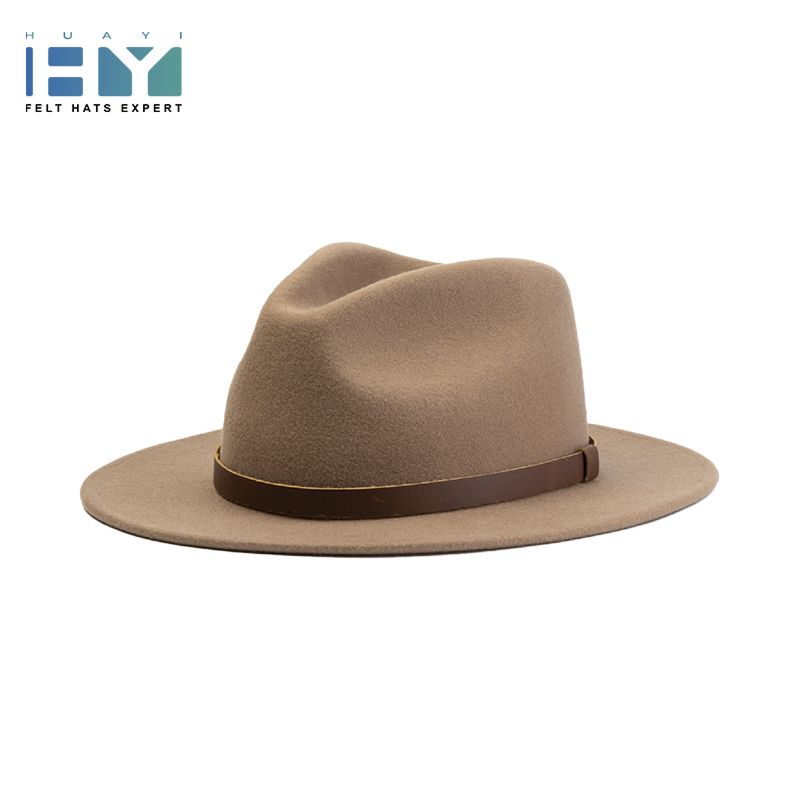 Classic Man Spring Autumn Short Brim Premium Real Wool Fedora Hats