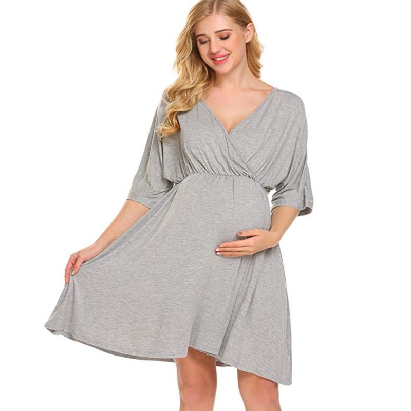 Clothing Maternity Clothes for Pregnant Women Maternity Dress Modal Spring Spandex Silhouette