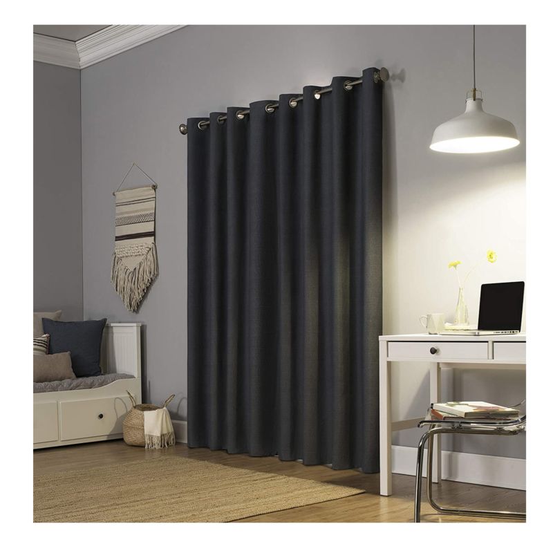 Completely Shaded Draperies Ring Top Drapes Sliding Curtain Black Out Privacy Protection Luxury Curtain for the Living Room