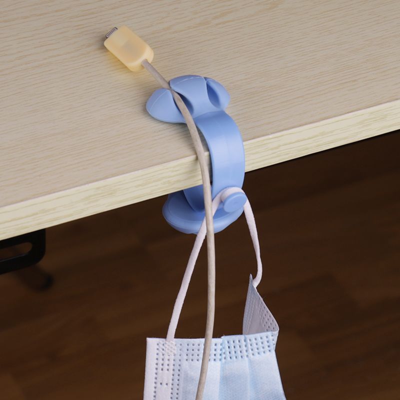 Cord Organizer Silicone Cable Clips Holder for Desk Cord Clip Holders for Office