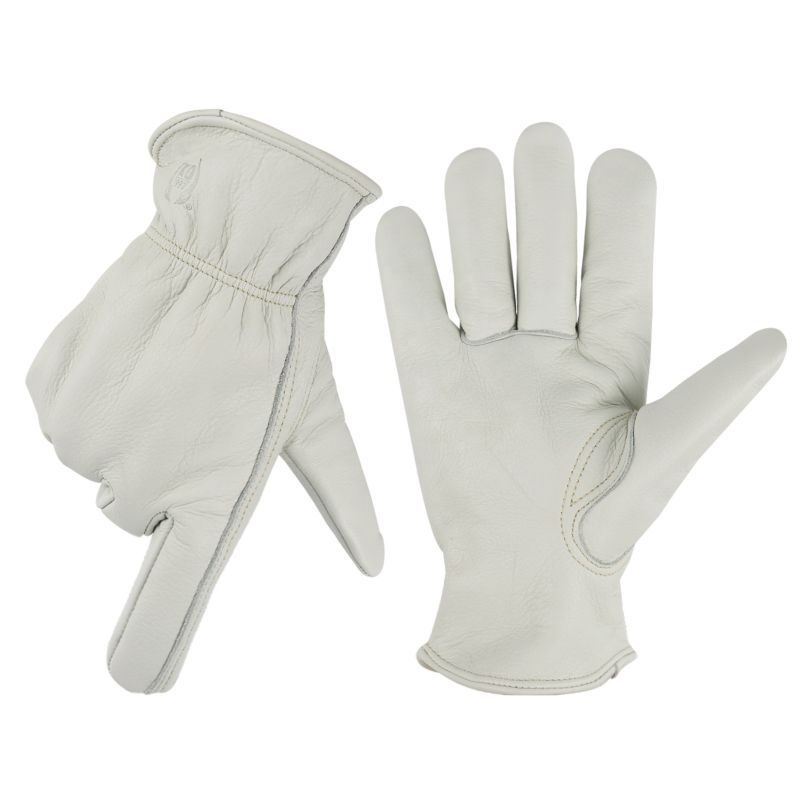 Cowhide Leather Gloves for Working Driving Gardening