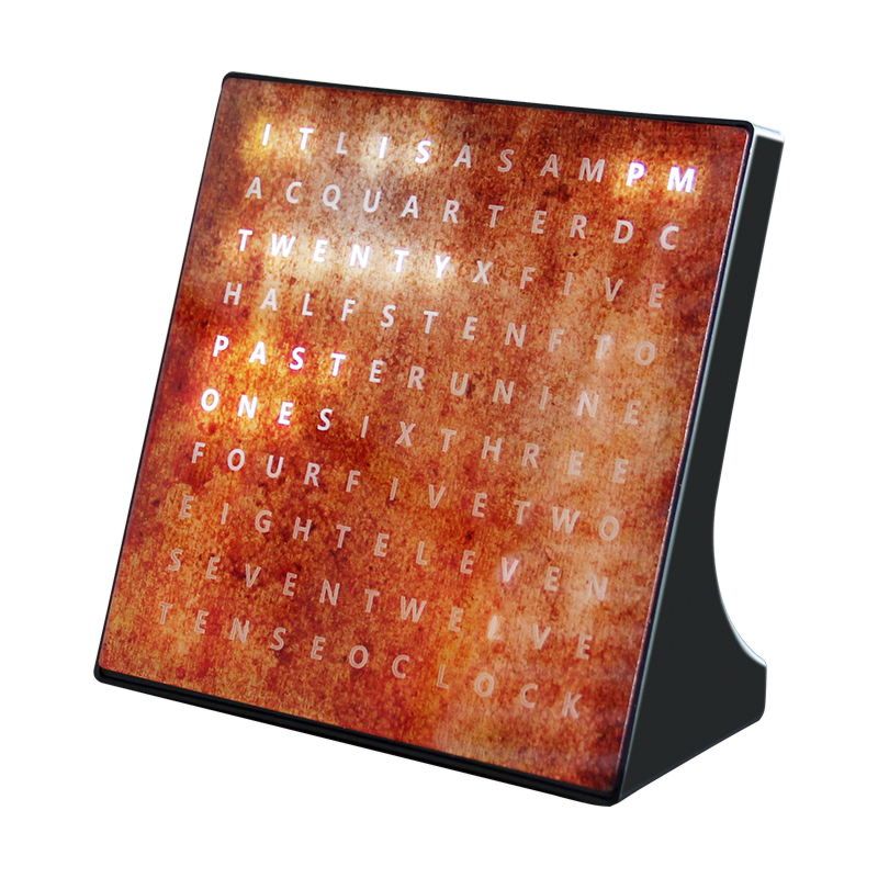 Cp0401A Sharper Image Word Clock Light up Electronic Word Clock Table Alphabet Clock