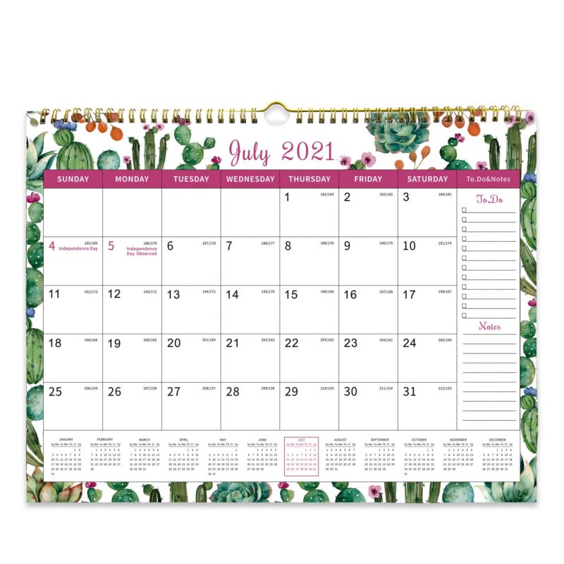 Customizable - 18Months Calendar Wall Calendar Processing Planning Calendar