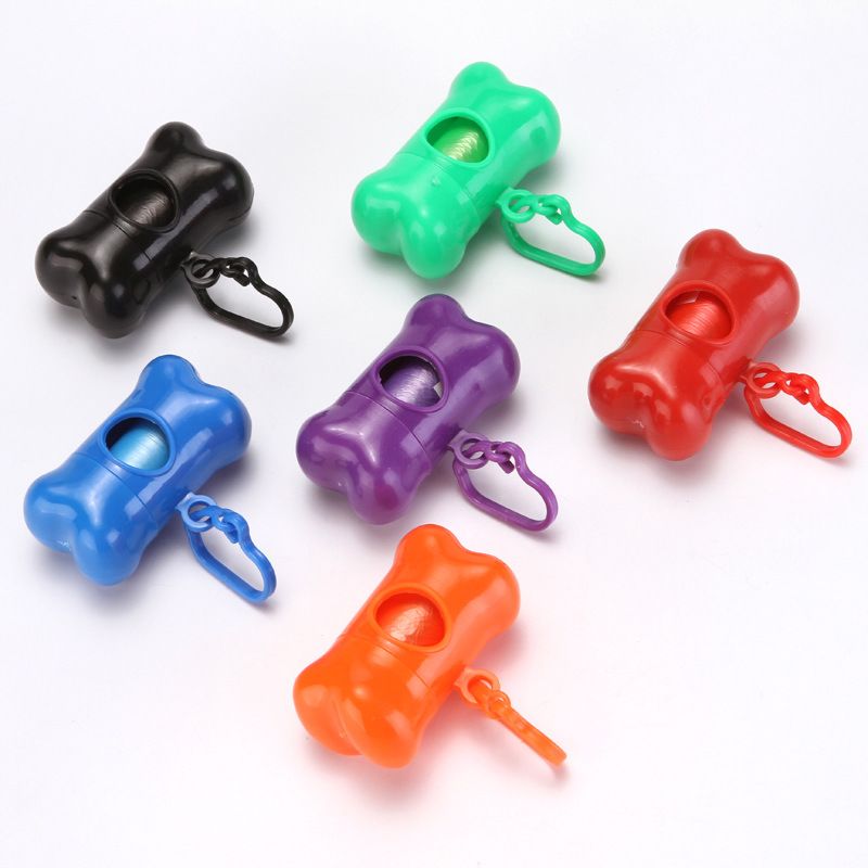 Customized Eco Friendly Biodegradable Cornstarch Garbage Bag Dog Poop Bag Dispenser with Box Packed