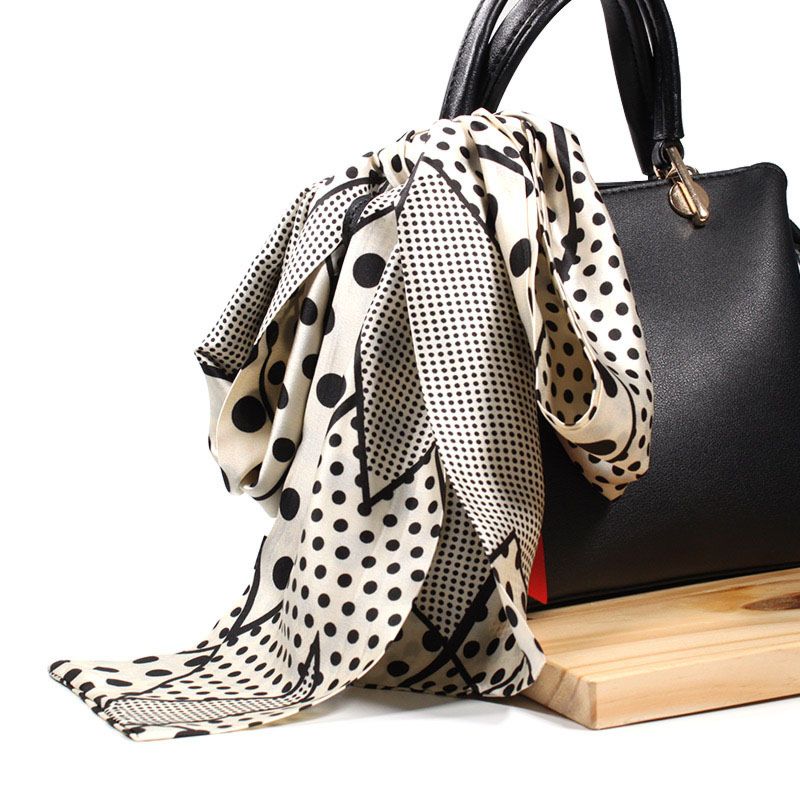 Customized Print Pattern Women Small Bag Ribbon Hair Handbag Skinny 26 Style in Stock Scarf