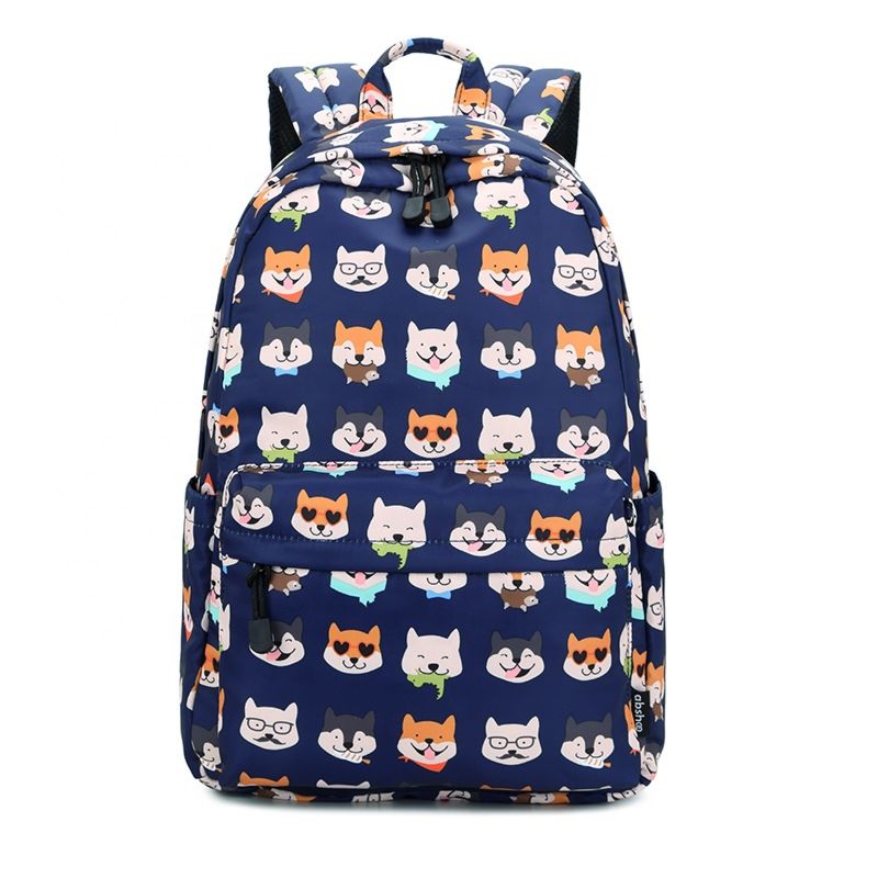 Cute Backpack School Bag Kids Customized Dog Printed Schoolbag