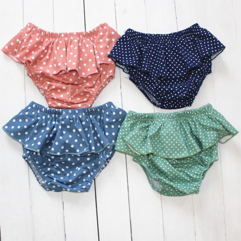 Cute Bloomers for Kids Ruffle Panties Baby Panties Bloomer Polka Dots Baby Bloomers