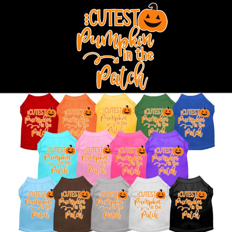 Cutest Pumpkin in the Patch Screen Print Dog Shirt