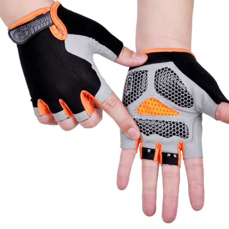 Cycling Anti-Slip Anti-Sweat Men Women Half Finger Gloves Breathable Anti-Shock Sports Gloves Bike Bicycle Glove