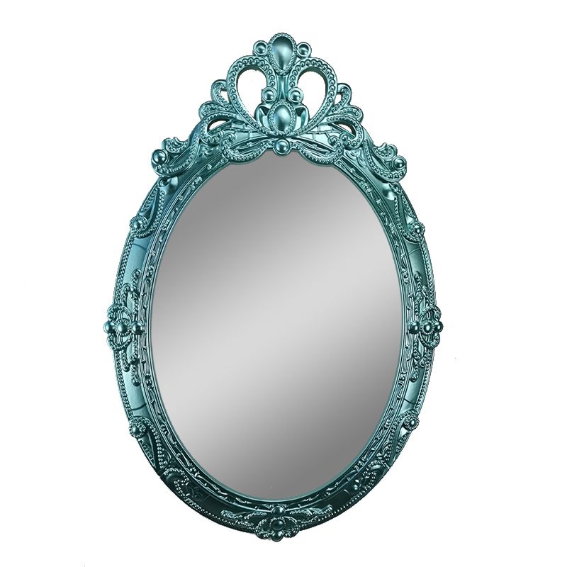 Decorative Mirror Wall Mounted and Desktop Cosmetic Mirror Square Antique Gold Mirror