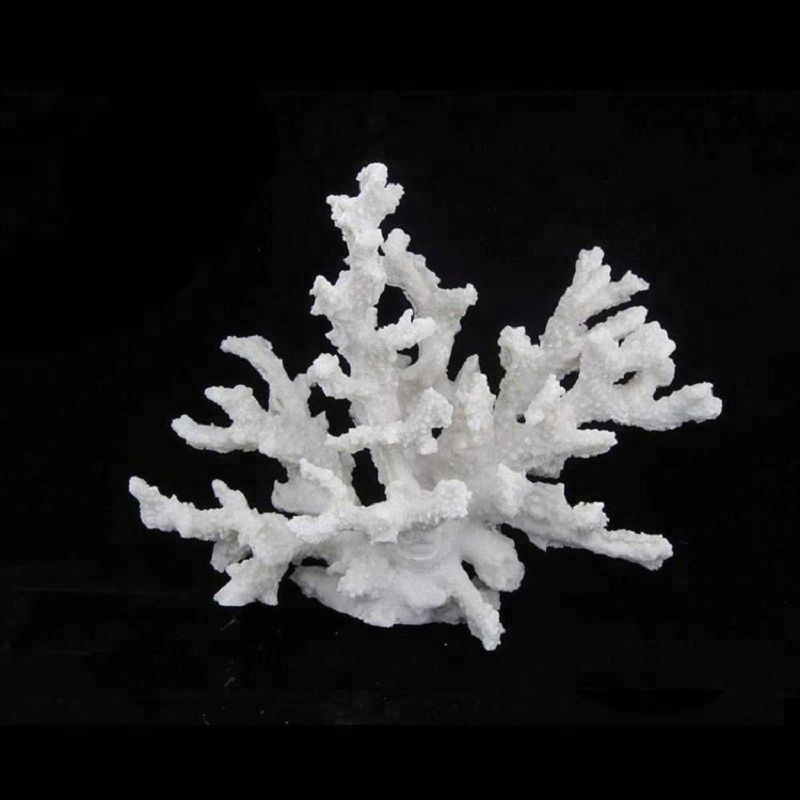 Decorative Polyresin White Coral Flowers Price For