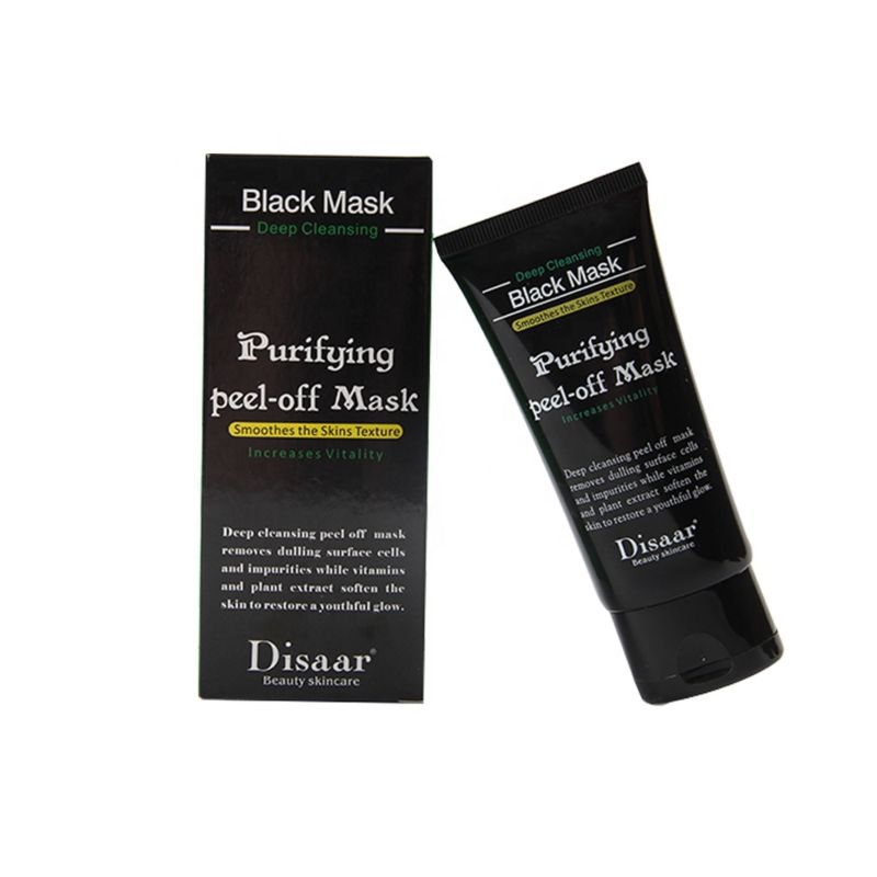 Deep Cleaning Black Mask Purifying Peel-Off Facial Mask 50Ml Blackhead Acne Remover Natural Face Mask