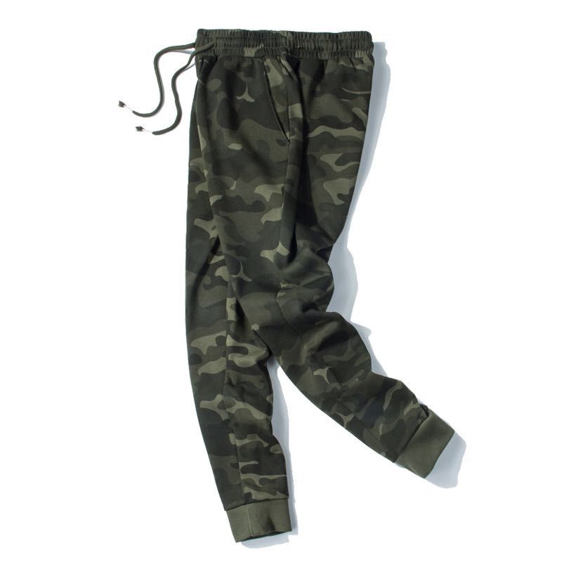 Design Camouflage Mens Sweat Joggers with Pockets Fitness Camo Military Pants