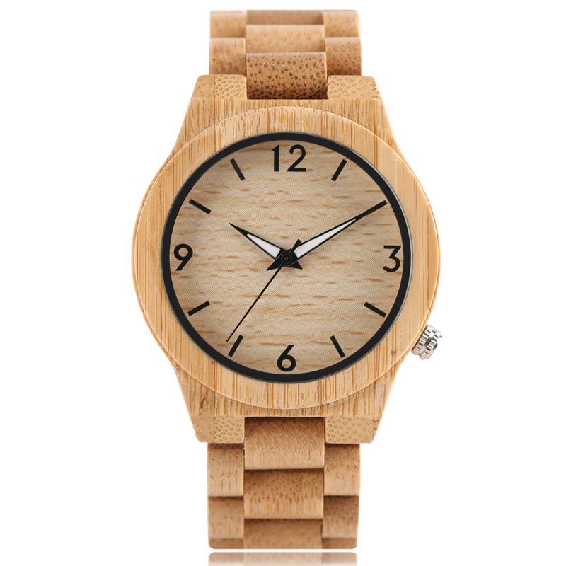 Design Your Own Bamboo Wood Watches Men Logo Luminous