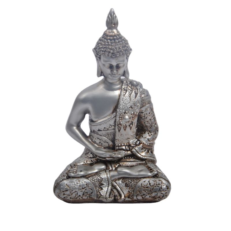 Designed Desktop Decor Feng Shui Sitting Buddha Statue Meditating Resin Buddha Statue Indoor