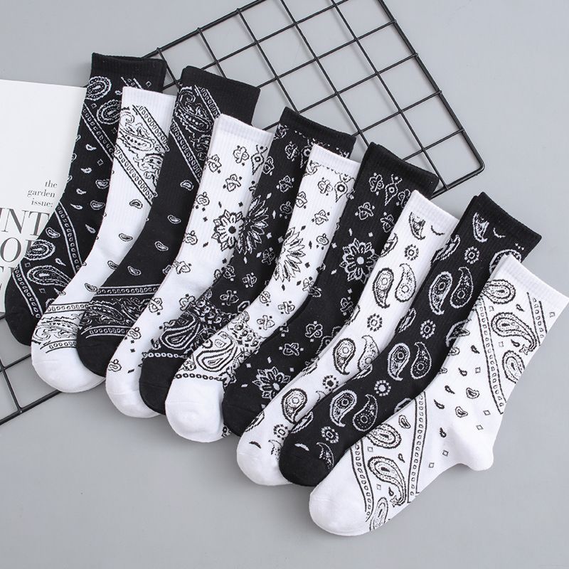 Custom logo stance bandana socks funny sport streetwear novelty socks