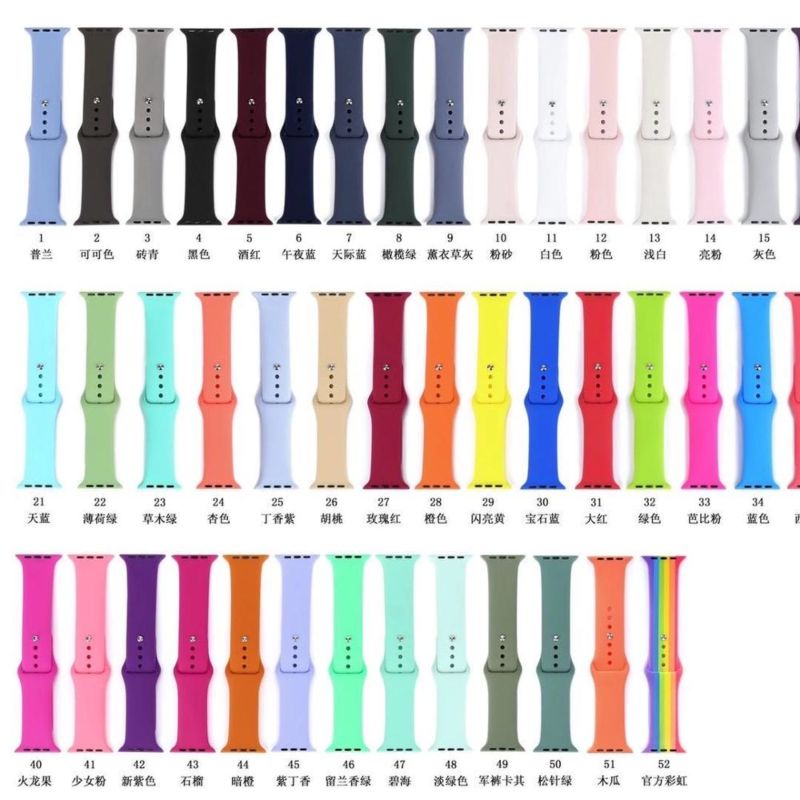 Different Shapes T500 T55 Watch Silicon Straps Bands for Smart Silicone Strap Watch Bands