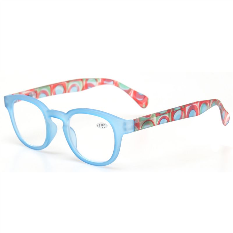 Different Styles Color Plastic Reading Glasses round Frame Readers for Women Men