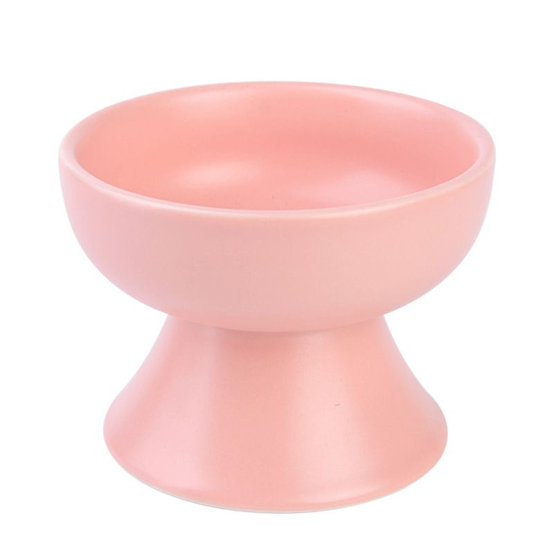 Direct of Pet Ceramic Bowl Japanese Style High Foot Neck Protection Ceramic Cat Bowl