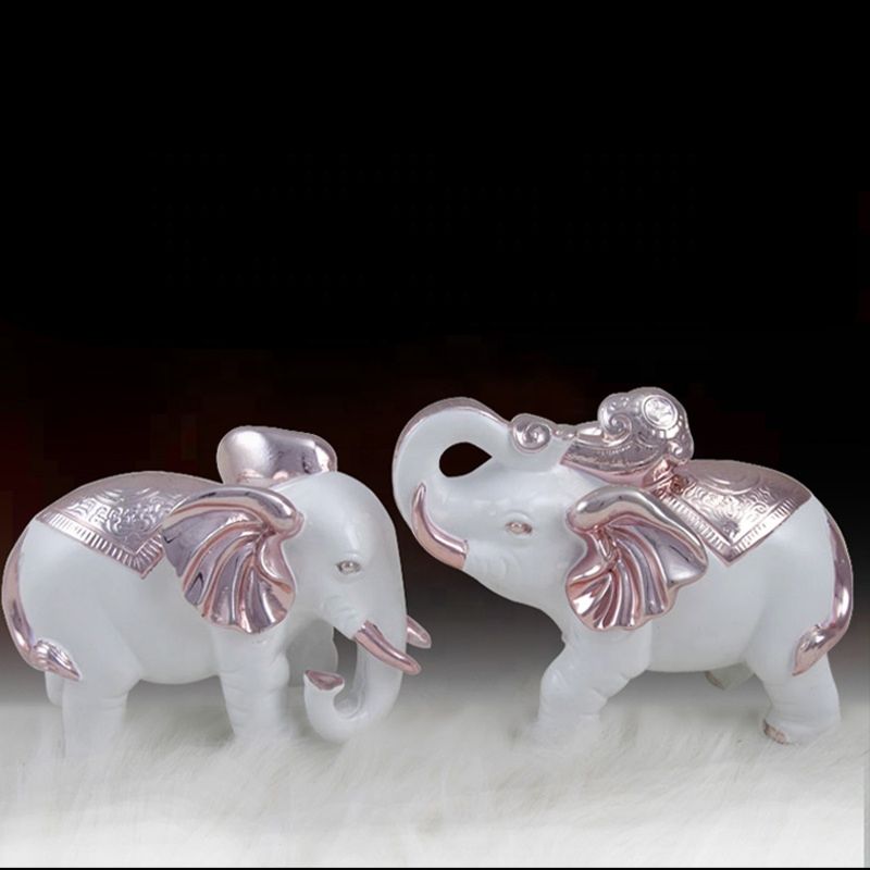 Direct Sales Modern Elephant Figurine Elephant Statues Sculpture for Office Home Decor