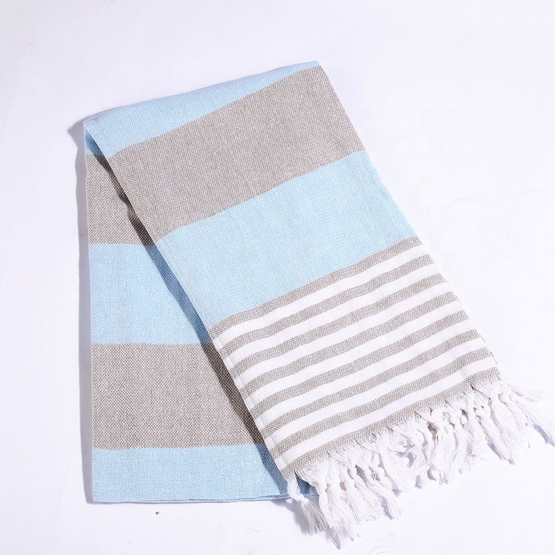 Directly Customized Stripe Pestemal Cotton Bath Beach Towel