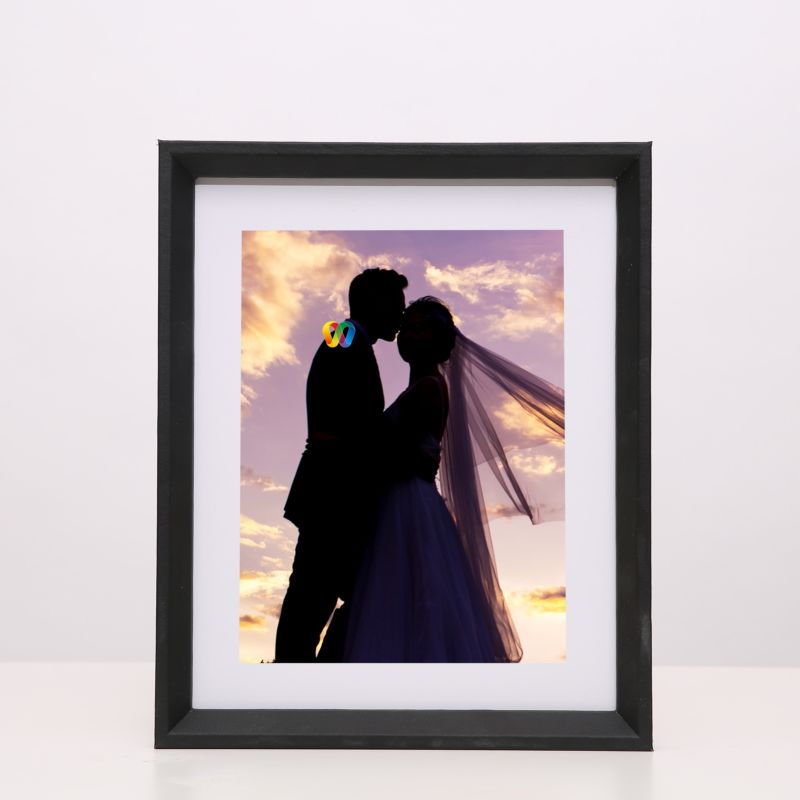 Double 1Oo Marcos Para Fotos De Bodas Leather Wedding Frame Wedding-Anniversary-Photo-Frame Picture Photo Frame Molduras Para