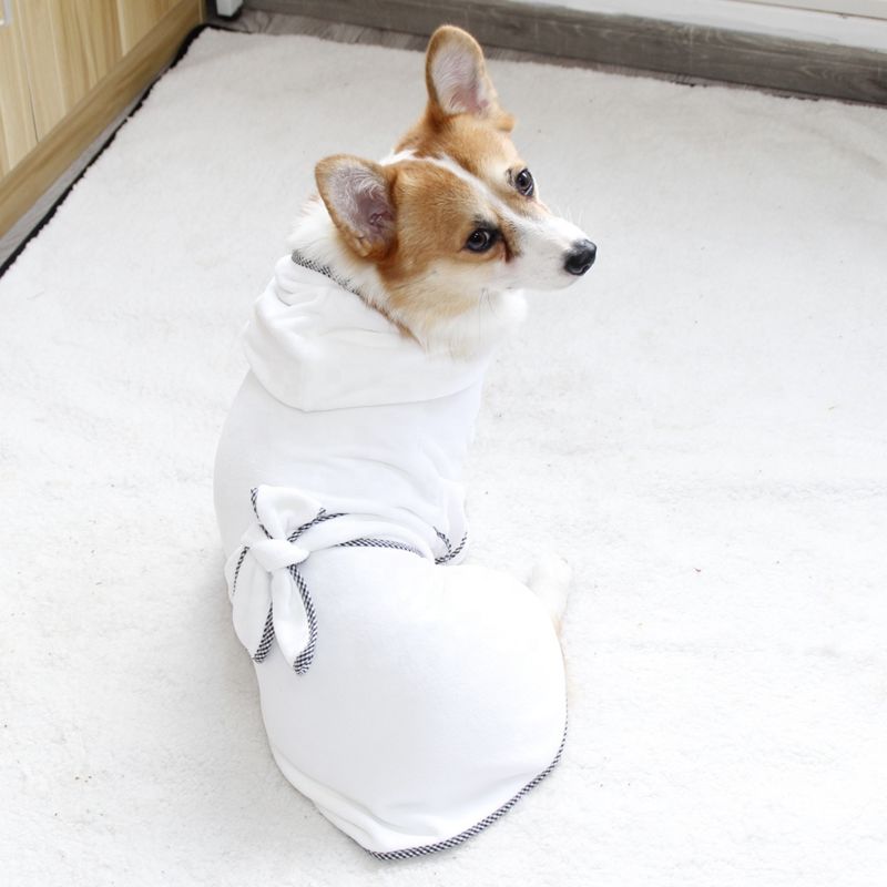 Dropshipping Luxury Cozy Pet Microfibre Dog Towel Drying Absorbent Soft Microfiber Dog Bathrobe for Pets