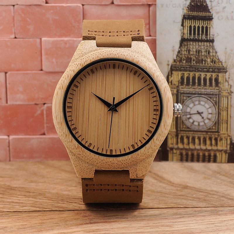 Eco-Friendly Wooden Bamboo Quartz Wrist Watches