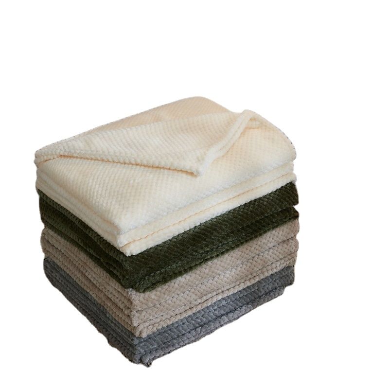 Eco Friendly Polyester Coral Fleece Pet Blanket for Small Cats & Dogs Sleep Mat