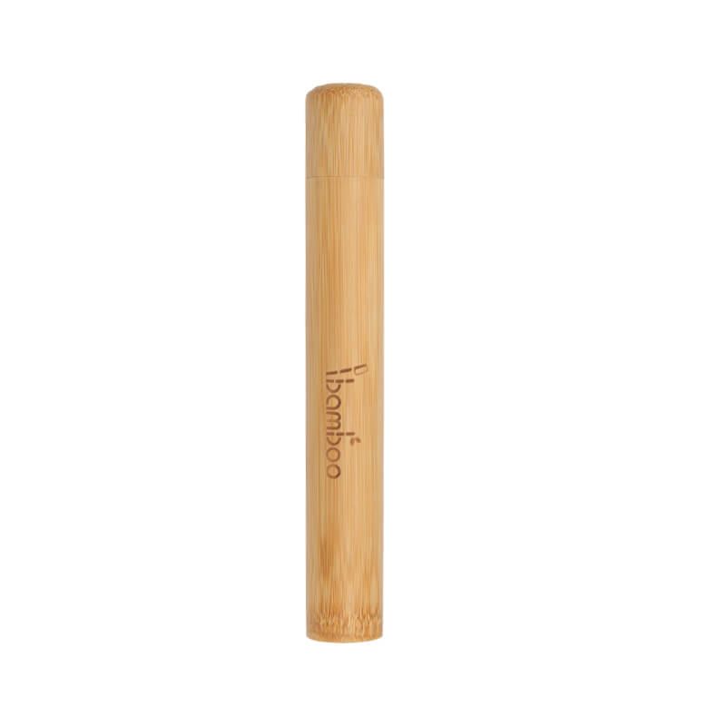 Eco Natural Bamboo Tube Toothbrush Holder for Bamboo Toothbrush Travel Kit