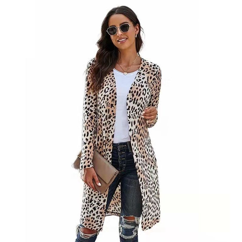 Elegant Loose Long Sleeves Ladies Cardigan plus Size Fall Knit Long Cardigans