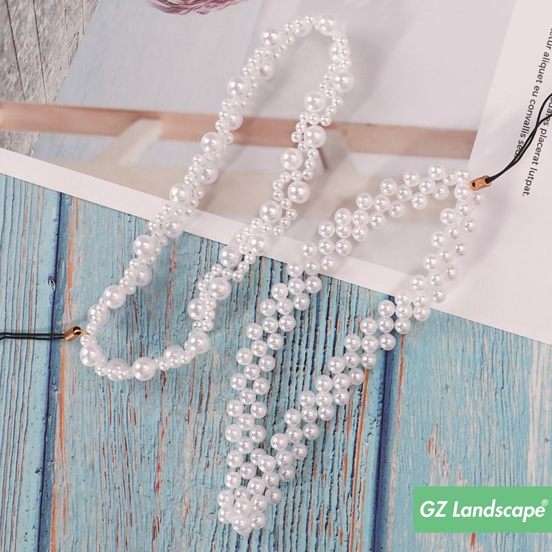 Elegant Pearl Smartphone Lanyard Universal Bead Charm Wrist Chains Mobile Phone Strap