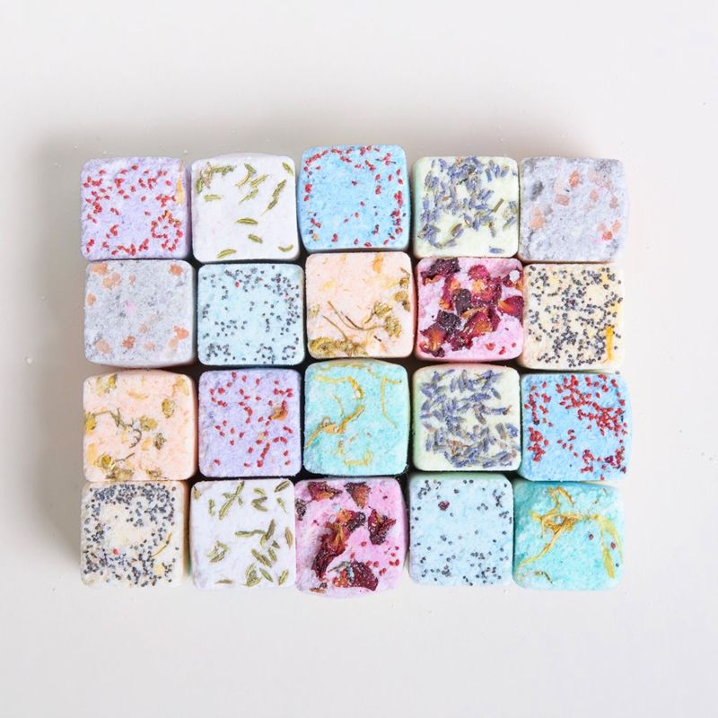 Essential Oil 40G Organic Vegan Cbd Shower Steamer Square Aromatherapy Shower Steamers