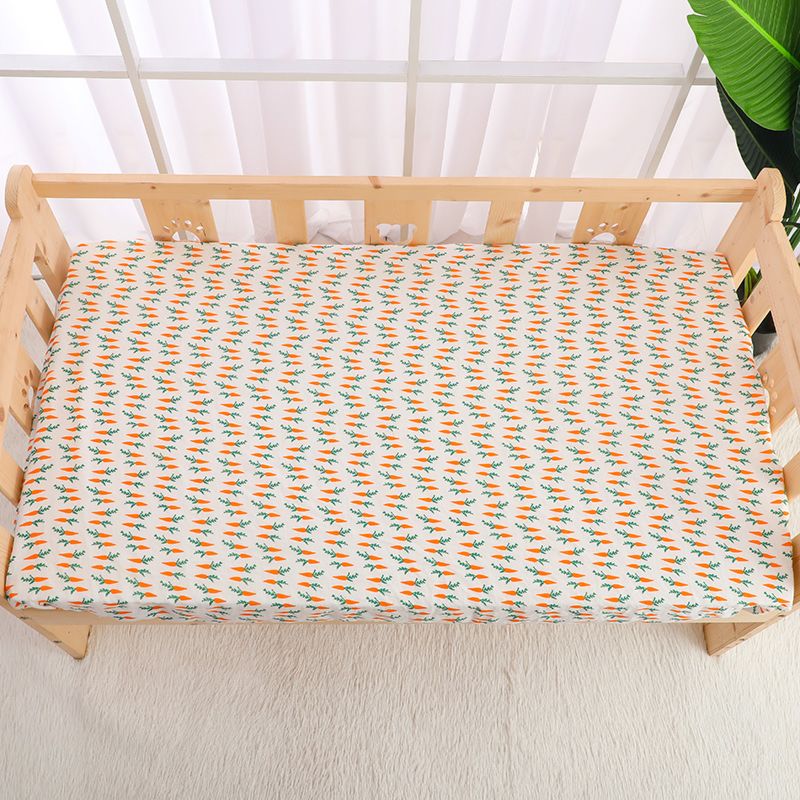 Floral Printed Organic Muslin Baby Bed Cotton Crib Sheets