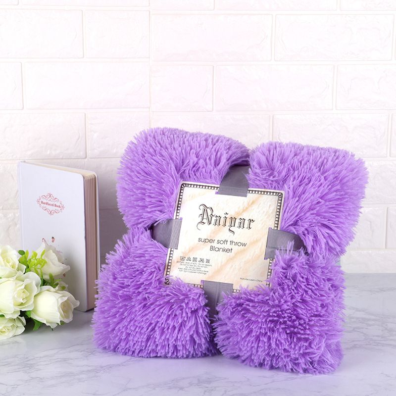 Fluffy Candy Color Flannel Cozy Soft Photo Posing Baby Blanket Kids Bedding Quilt Sofa Backseat Cover Pet Blanket