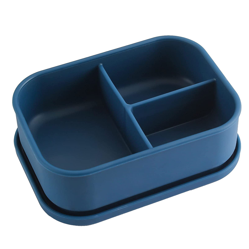 Food Grade Silicone Food Storage Container Silicone Bento Lunch Box for Adults Kids