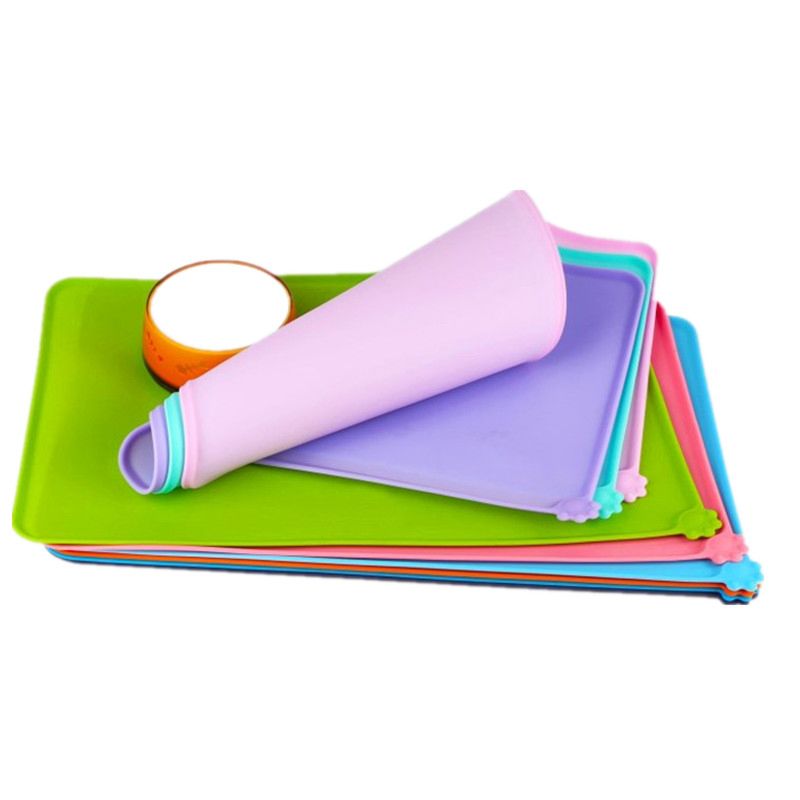 Food Grade Silicone Pet Food Mat ,Silicone Feeding Pet Cooling Mat
