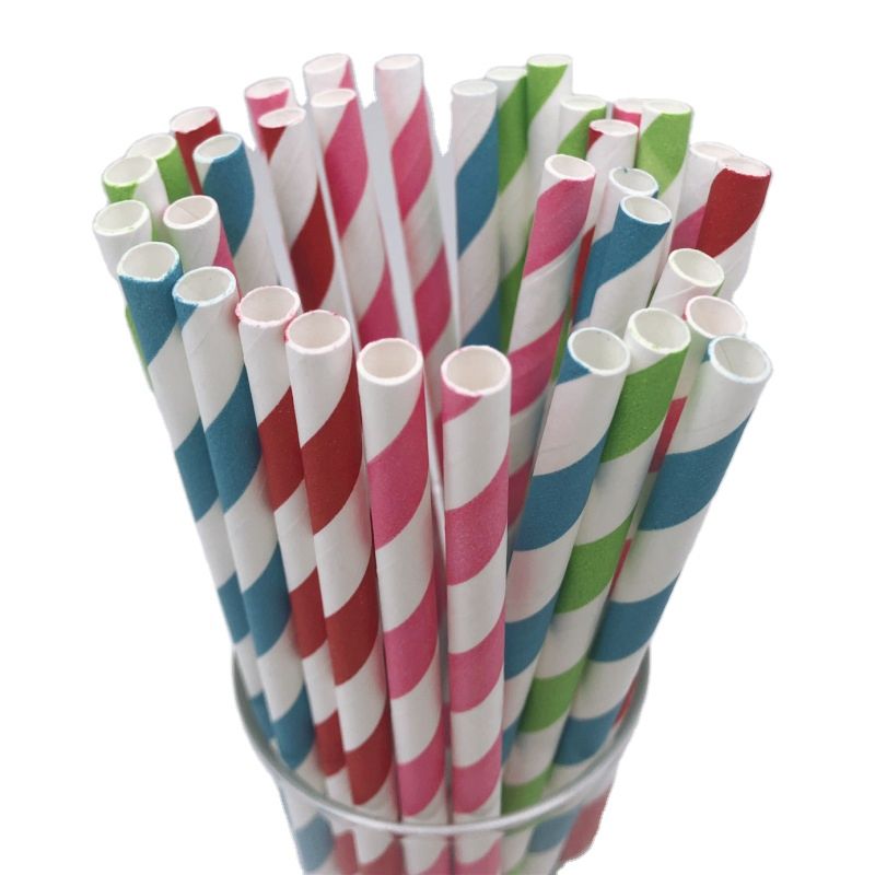 Food Grade Wulian Drinking Straw Degradable Wrap Paper Straw