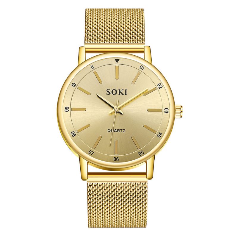 Free Sample Excel Watch Japan Quartz Atm Military Analog Luxury Stainless Watches Casual Plastic 24K Gold Movt Price