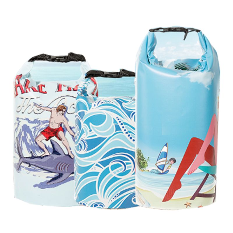 Full Uv Printing Colorful Design Pattern Tpu Dry Bags 10L Backpack Waterproof Dry Bags Tarpaulin Dry Bag