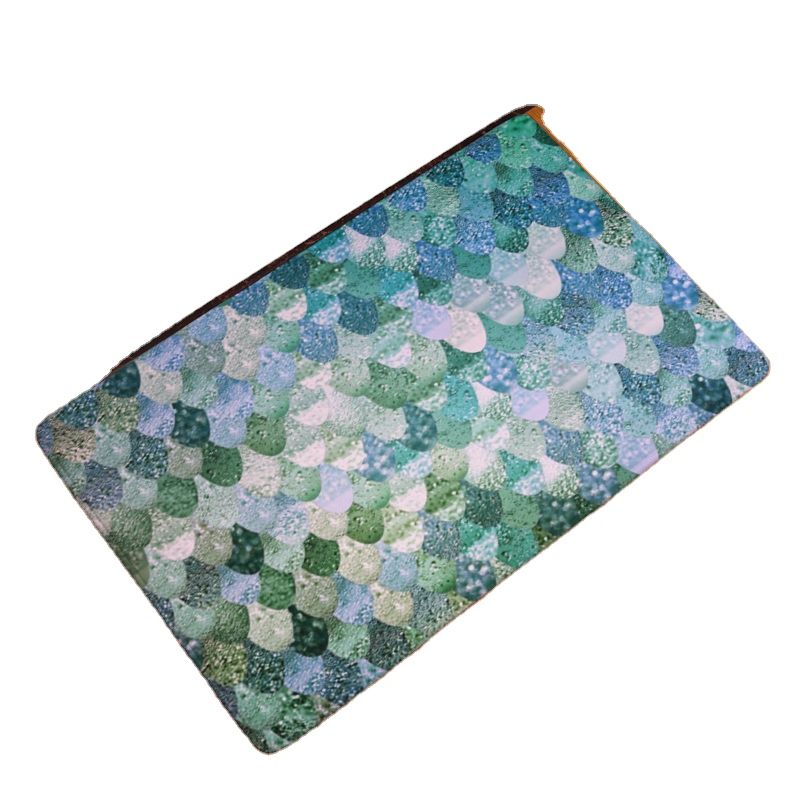 Geometry Pattern Cobblestone Door Mat Marble Semicircle Shiny Front Door Rugs Gold Powder Zigzag Homeware Diamond Large Sponge